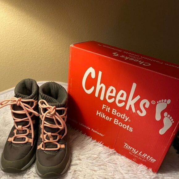 Tony Little Cheeks Fit Body Hiker Boots Sz 6 - Picture 14 of 16